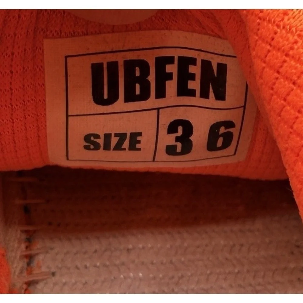 Ubfen Shoes Kids Size‎ 4.5 EU 36 Blue Orange Running Walking